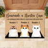 Bienvenido A Mi Casa Spanish - Funny Personalized Cat Decorative Mat, Doormat