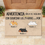Todos los invitados deben ser aprobados por el perro Spanish - Funny Personalized Dog Decorative Mat
