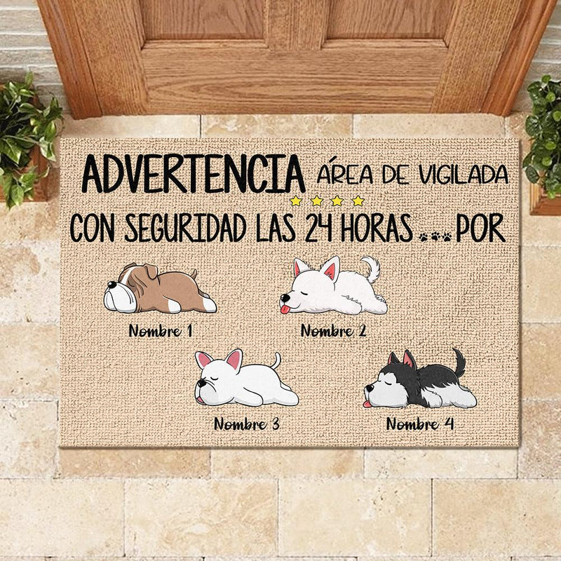 Todos los invitados deben ser aprobados por el perro Spanish - Funny Personalized Dog Decorative Mat
