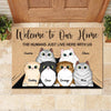 Welcome To My Home - Funny Personalized Cat Decorative Mat (WW)