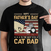 Happy Father's Day To The Best Cat Dad - Gift For Dad, Personalized Unisex T-Shirt