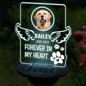 Always In My Mind Forever In My Heart - Personalized Memorial Garden Solar Light - Upload Image, Memorial Gift, Sympathy Gift