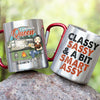 Classy, Sassy And Smart - Personalized Carabiner Camping Mug - Gift For Camping Lovers