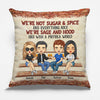 Besties Here’s To Another Year Of Bonding Over Alcohol - Bestie Personalized Custom Pillow (Insert Included) - Christmas Gift For Best Friends, BFF, Sisters