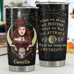 What We Think We Become - Personalized Tumbler - Gift For Yourself, Halloween Gift