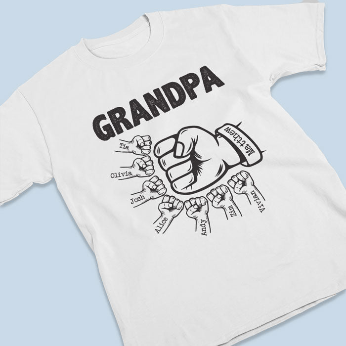 World's Best Grandpa - Family Personalized Custom Unisex T-shirt, Hoodie, Sweatshirt - Gift For Grandpa, Grandparents