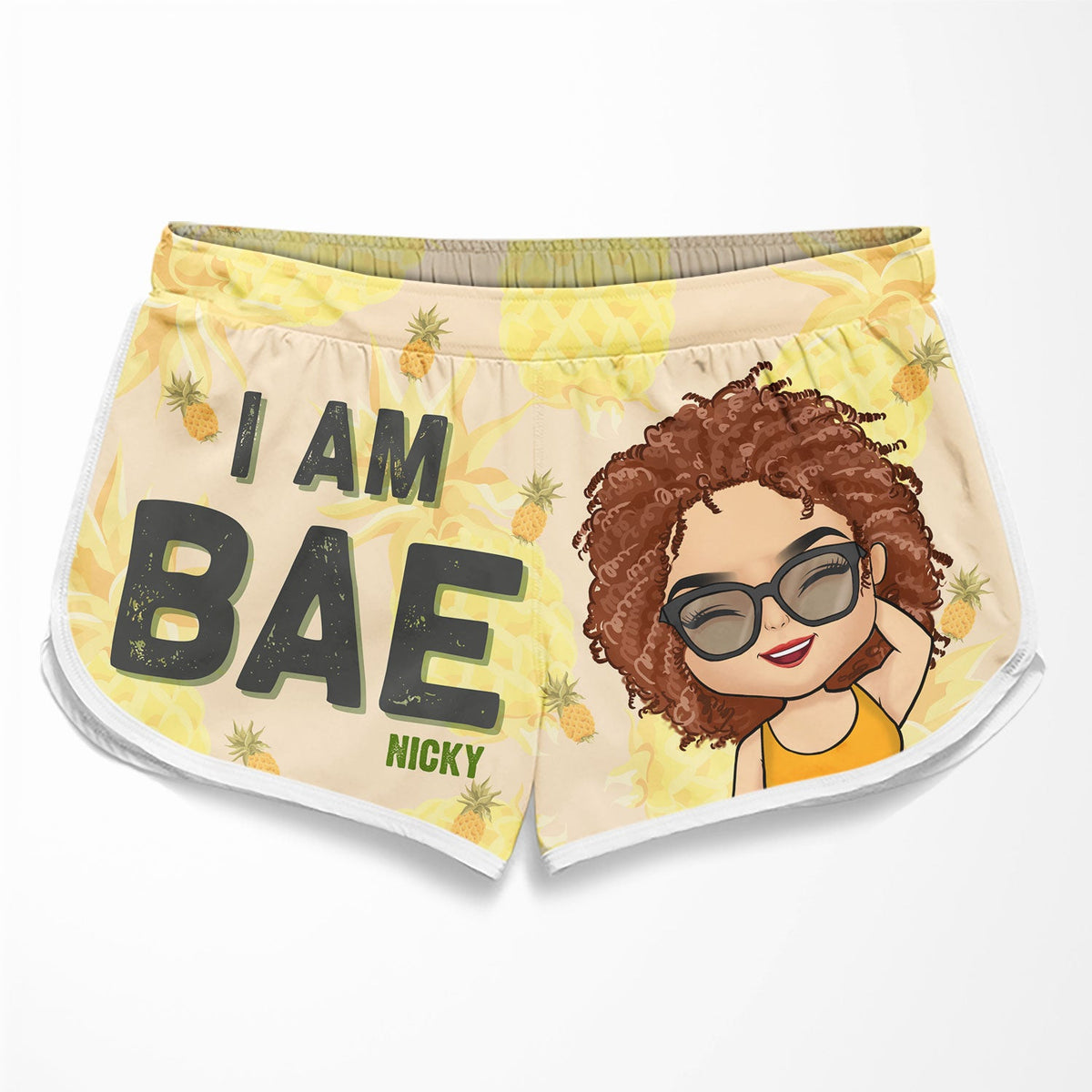 If Lost, Return To My Bae - Personalized Couple Beach Shorts - Gift For Couples, Husband Wife