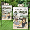 Making Memories One Campsite - Personalized Flag - Gift For Camping Lovers