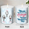 I Love You Mom - Family Personalized Custom Smokeless Scented Candle - Mother's Day, Birthday Gift For Mom