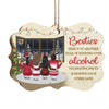 There Is No Greater Gift Than Friendship - Personalized Custom Benelux Shaped Wood Christmas Ornament - Gift For Bestie, Best Friend, Sister, Birthday Gift For Bestie And Friend, Christmas New Arrival Gift