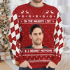 All I Want For Christmas - Personalized Custom Unisex Ugly Christmas Sweatshirt, Wool Sweatshirt, All-Over-Print Sweatshirt - Upload Image, Gift For Couple, Husband Wife, Anniversary, Engagement, Wedding, Marriage Gift, Christmas Gift