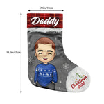 Get Into The Christmas Spirit - Personalized Custom Christmas Stocking - Gift For Family, Christmas Gift