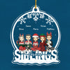 Siblings Are The Greatest Gift - Family Personalized Custom Ornament - Acrylic Snow Globe Shaped - Christmas Gift For Family Members