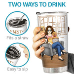 World's Best Fur Mom - Dog & Cat Personalized Custom Tumbler - Mother's Day, Birthday Gift For Pet Owners, Pet Lovers