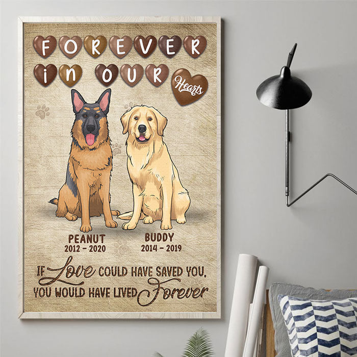 Forever In Our Hearts - Personalized Vertical Poster