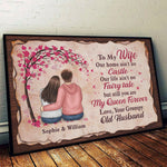 Our Life Ain't No Fairy Tale, But Still You Are My Queen Forever - Gift For Couples, Personalized Horizontal Poster