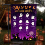 Custom Name Halloween Gifts for Grandma - Personalized Flag