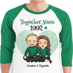 We've Been Together For Years - Gift For Couples, Husband Wife, Personalized St. Patrick's Day Unisex Raglan Shirt