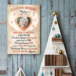 Custom Photo In Loving Memory Memorial Decor - Personalized Poster