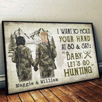 Custom Name Hunting Couple Gifts - Personalized Poster