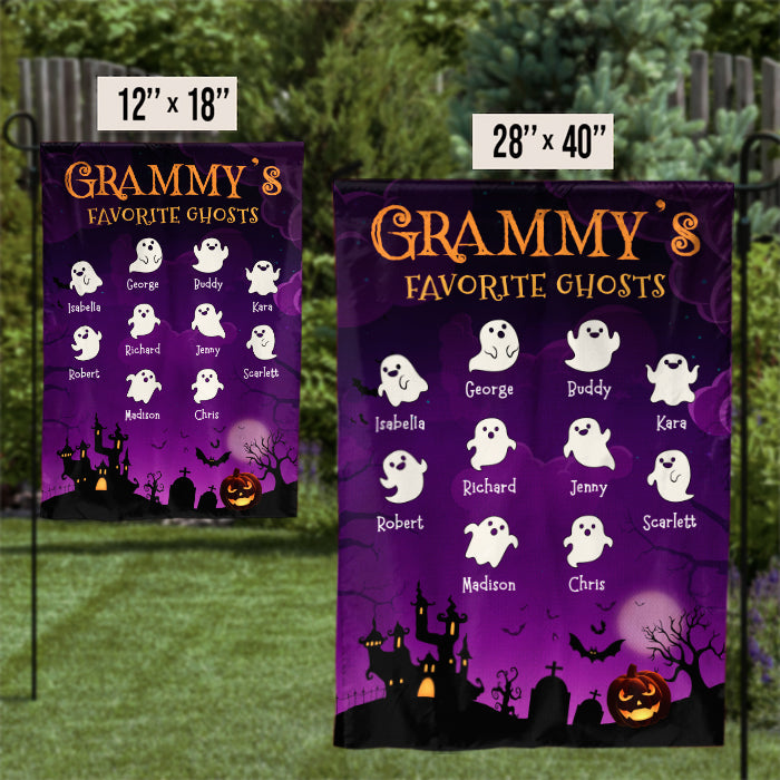 Halloween And Favorite Ghosts - Personalized Flag