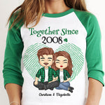 We've Been Together For Years - Gift For Couples, Husband Wife, Personalized St. Patrick's Day Unisex Raglan Shirt