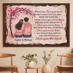 Custom Name I Love You More Couple Gifts - Personalized Poster