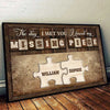 Love Holds Us Together - Gift For Couples, Personalized Horizontal Poster