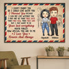 I Love You Forever And Always - Gift For Couples, Personalized Horizontal Poster
