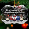 Family Is The Greatest Christmas Gift - Family Personalized Custom Ornament - Acrylic Benelux Shaped - New Arrival Christmas Gift For Family Members