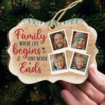 Custom Family Photo Christmas Gifts - Personalized Ornament