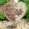 A Piece Of My Heart Left - Personalized Custom Acrylic Garden Stake