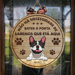 Custom Dog Breed Front Door Decor for Dog Lovers - Personalized Wood Sign