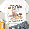 An Old Lady With A House Full Of Dogs - Personalized Custom Unisex T-shirt