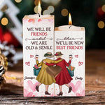 Custom Name Funny Best Friend Gifts - Personalized Color Candle Holder