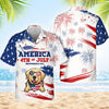 Happy Independence Day - Personalized Hawaiian Shirt - Gift For Dad, Gift For Pet Lovers