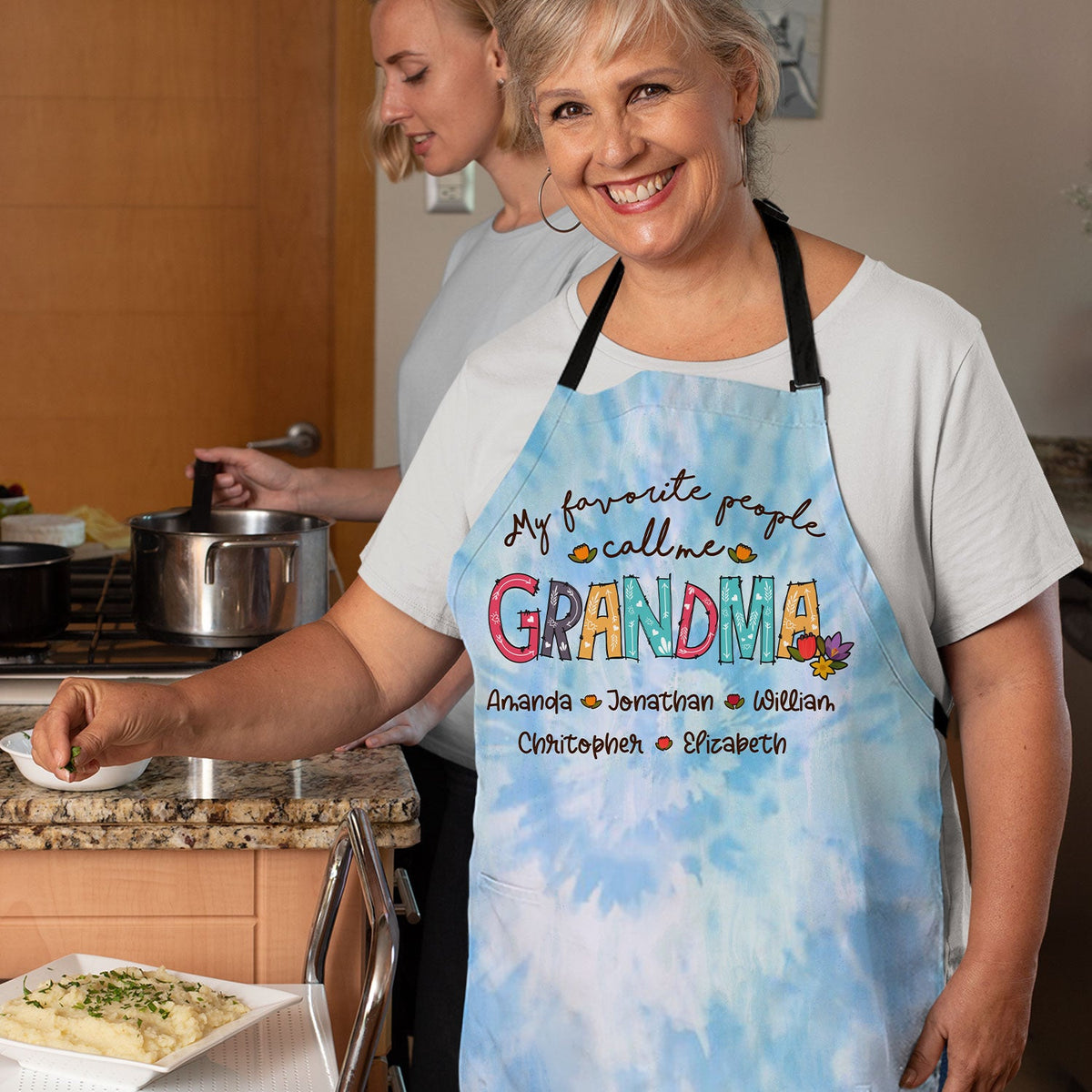 My Favorite People Call Me - Gift For Mom, Gift For Grandma - Personalized Apron
