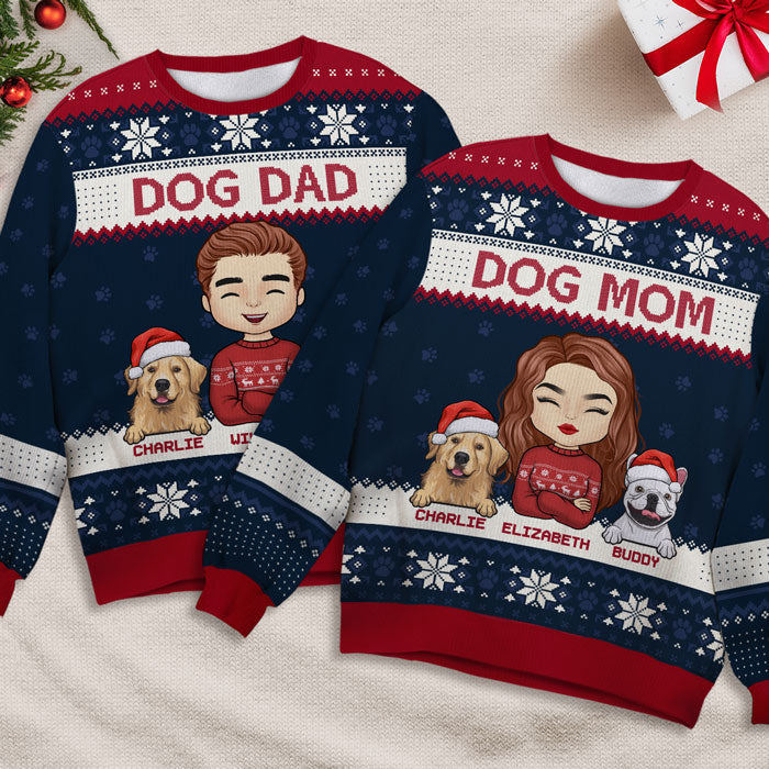Life Is Better With Dogs - Dog Personalized Custom Ugly Sweatshirt - Unisex Wool Jumper - Christmas Gift For Pet Owners, Pet Lovers