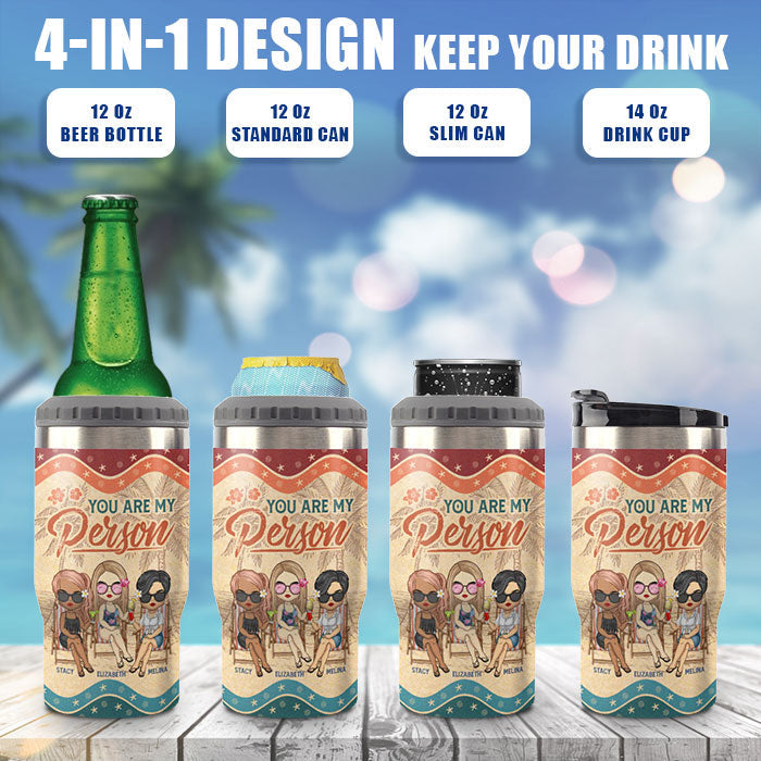 We Go Together Like Drunk And Disorderly - Personalized Can Cooler - Gift For Bestie