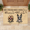 Não É Preciso Bater À Porta Portuguese - Funny Personalized Dog Decorative Mat