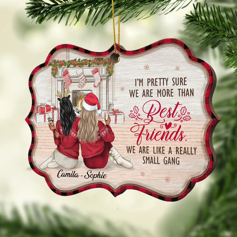 Always Better Together - Personalized Custom Benelux Shaped Wood Christmas Ornament
