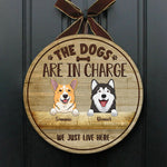 Custom Dog Name Funny Gifts for Dog Lovers - Personalized Wood Sign