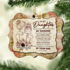 I Love You For The Precious Daughter You Will Always Be - Personalized Custom Benelux Shaped Wood Christmas Ornament