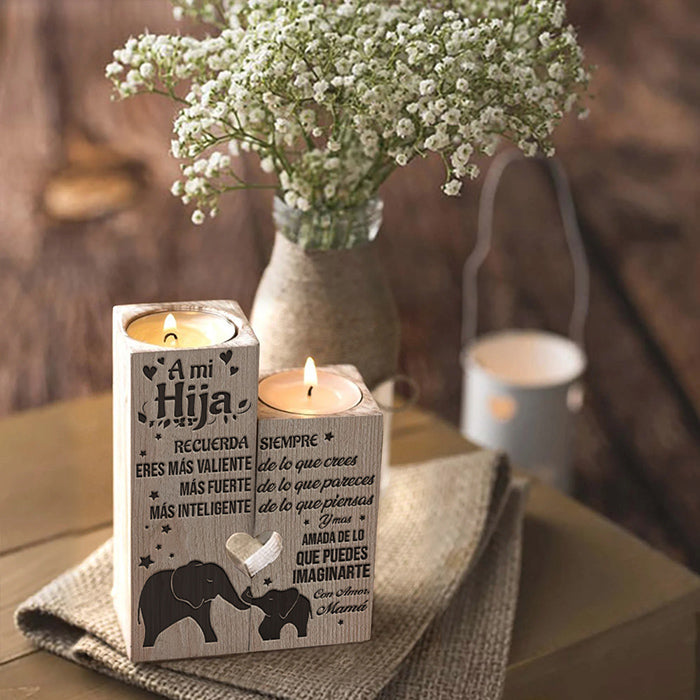 Recuerda Siempre Que Eres Más Valiente De Lo Que Crees - Candle Holder