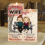 Falling In Love With You Was Beyond My Control - Gift For Couples, Personalized Candle Holder