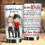 You Make Me A Better Person, I Love You - Gift For Couples, Personalized Tumbler