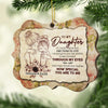 I Love You For The Precious Daughter You Will Always Be - Personalized Custom Benelux Shaped Wood Christmas Ornament