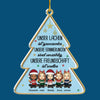 Nicht Nur Freunde, Eher Eine Kleine Bande - German Personalized Custom Christmas Tree Shaped Acrylic Christmas Ornament - Gift For Bestie, Best Friend, Sister, Birthday Gift For Bestie And Friend, Christmas Gift