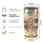 The Friends We Meet Along The Way - Personalized Can Cooler - Gift For Bestie
