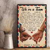 I Love You More Than The Distance Between Us - Gift For Couples, Personalized Vertical Poster